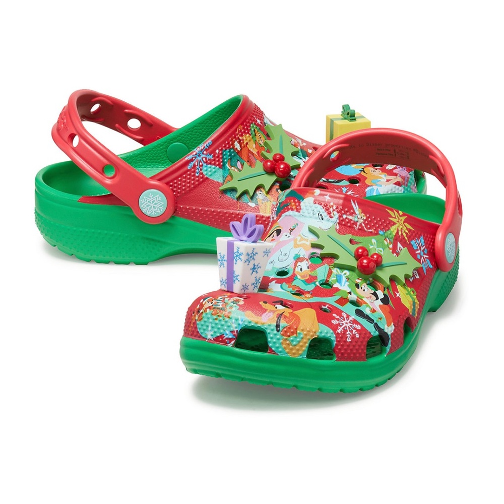 Disney Mickey Mouse & Friends Crocs Christmas Holiday Clogs for Kids MULTI SIZE